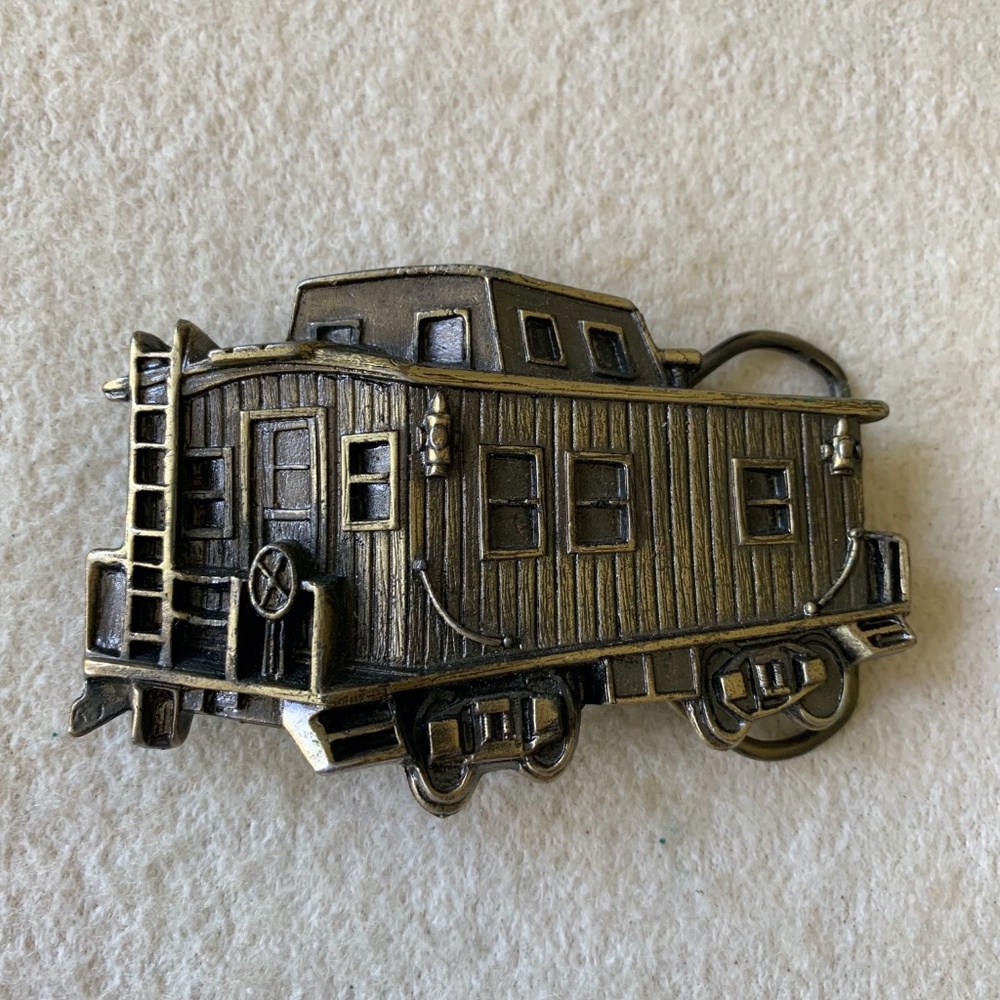 Vintage Limited Edition #271 Brass Great American Buckle Co. TRAIN Car 1979 USA